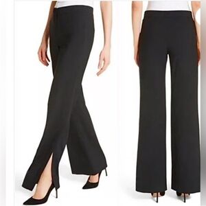 Theory Black High-Slit Pant in Admiral Crepe, size 10, EUC!